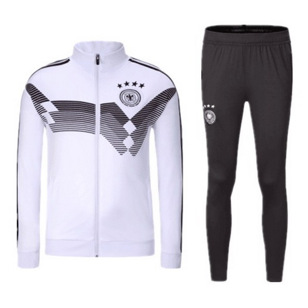 Survetement Football Allemagne 2018 Gris Blanc